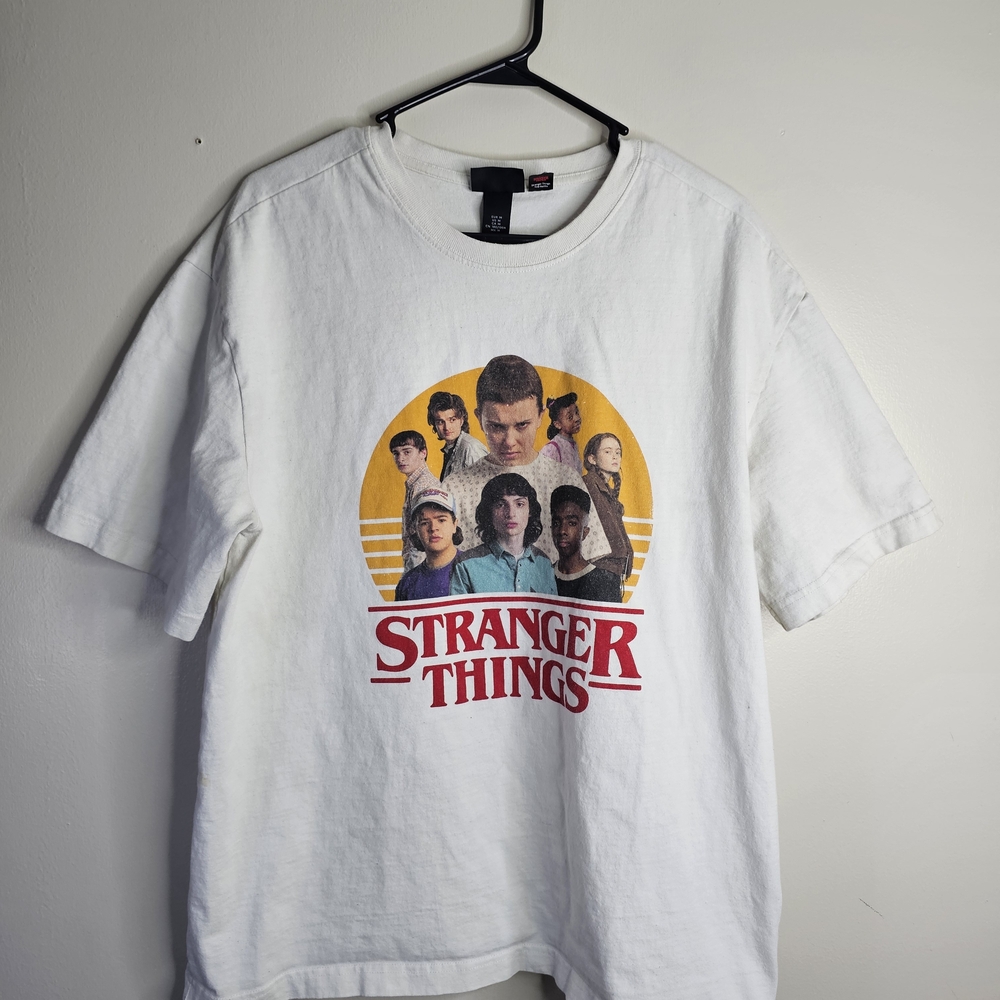 Stranger Things White Graphic Tee